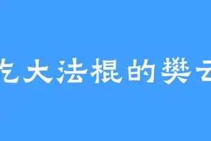 爱吃大法棍的樊云灵